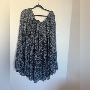 NWOT who what wear pleated chiffon skirt with lining